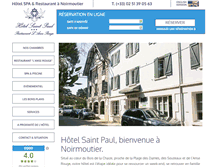 Tablet Screenshot of hotel-saint-paul.net